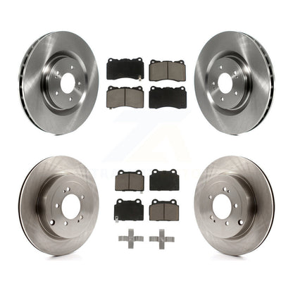 Disc Brake Rotors And Ceramic Pads Front Rear Kit For Mitsubishi Lancer