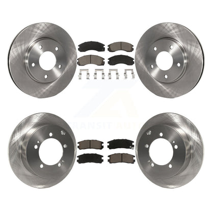 Disc Brake Rotor And Ceramic Pad Front Rear Kit For 2000 Mitsubishi Eclipse 3.0L