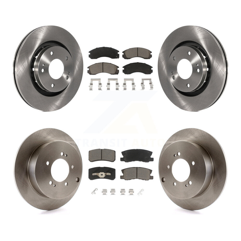 Brake Rotor & Ceramic Pad Front Rear Kit For Mitsubishi Lancer Ralliart To 03 09