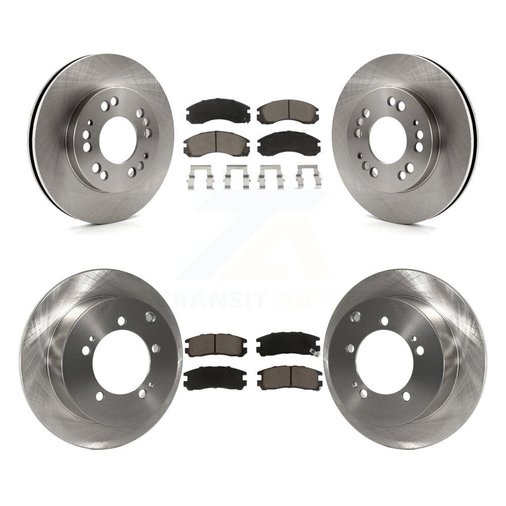 Disc Brake Rotors And Ceramic Pads Front Rear Kit For 1998 Eagle Talon AWD