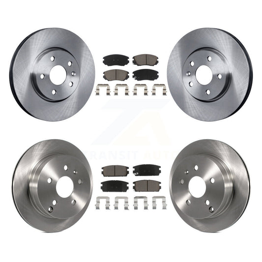 Disc Brake Rotors & Ceramic Pad Front Rear Kit For Chevrolet Equinox GMC Terrain