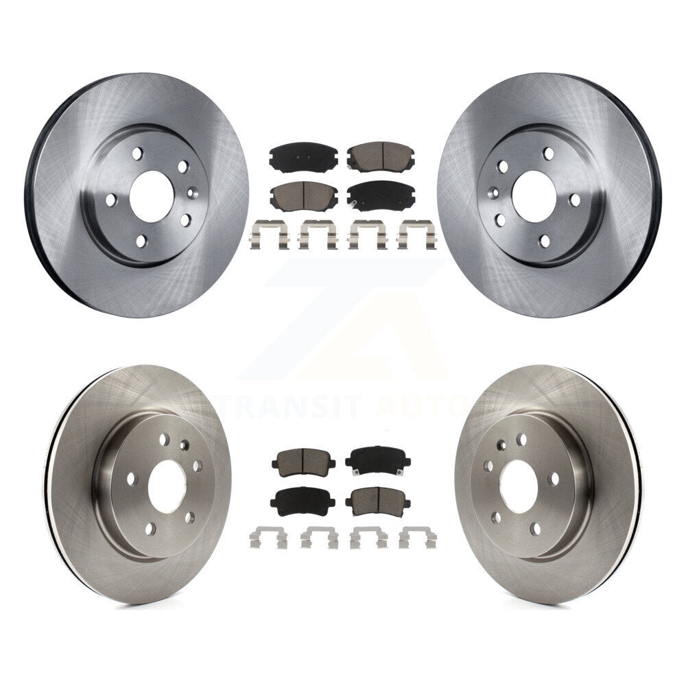 Brake Rotor Ceramic Pad Front Rear Kit For Chevrolet Malibu Impala Buick Limited