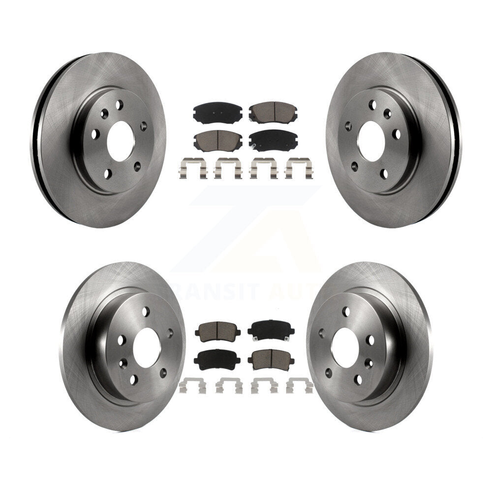 Disc Brake Rotors And Ceramic Pads Front Rear Kit For Chevrolet Malibu Limited
