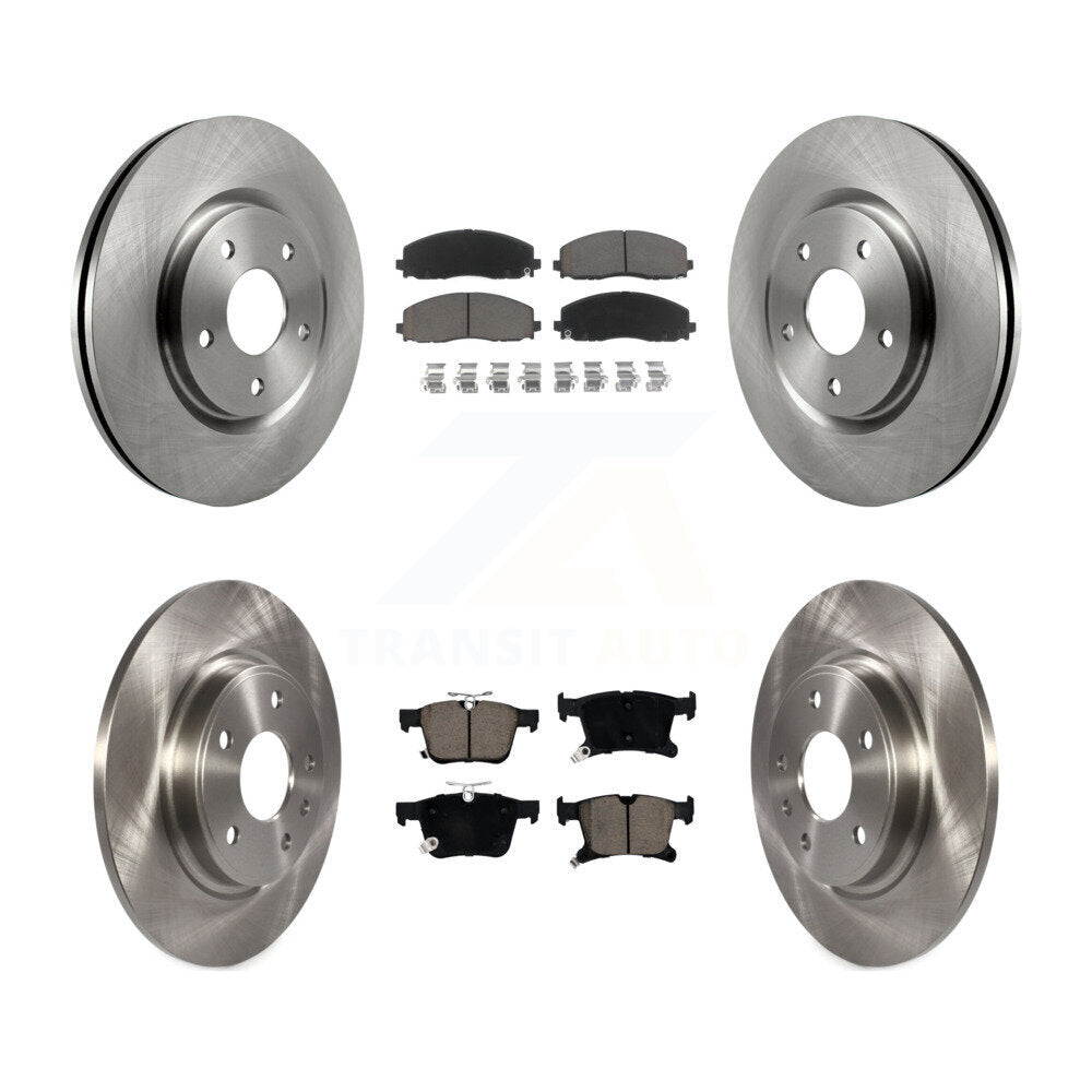 Disc Brake Rotors Ceramic Pad Front Rear Kit For Chrysler Pacifica Grand Caravan