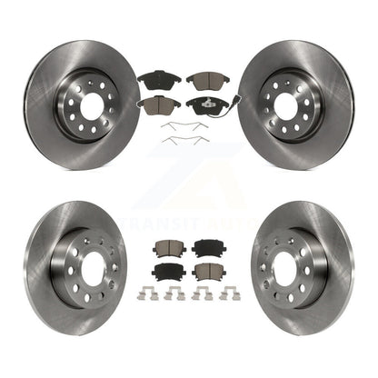 Brake Rotor And Ceramic Pad Front Rear Kit For Volkswagen Rabbit Audi A3 Quattro