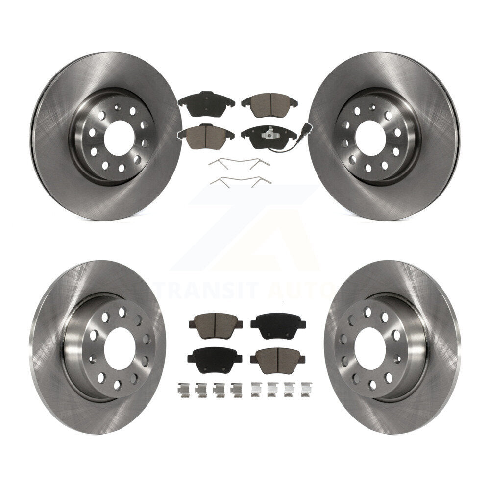 Disc Brake Rotors And Ceramic Pads Front Rear Kit For Volkswagen Beetle GTI