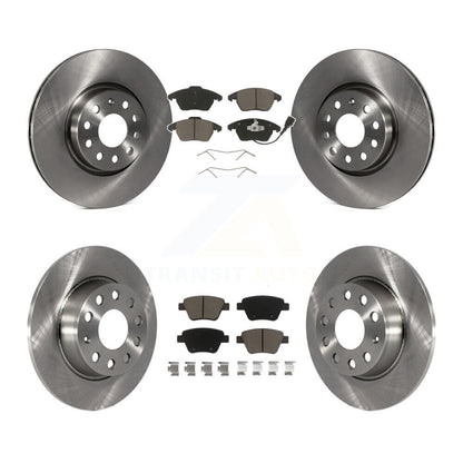 Disc Brake Rotors And Ceramic Pads Front Rear Kit For Volkswagen Beetle GTI