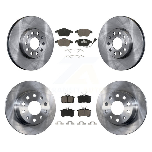 Disc Brake Rotors And Ceramic Pads Front Rear Kit For Volkswagen Jetta Beetle