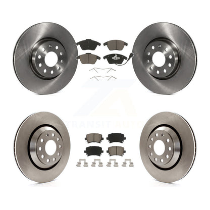 Disc Brake Rotors And Ceramic Pads Front Rear Kit For Volkswagen Passat CC