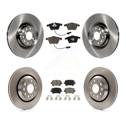 Disc Brake Rotors Ceramic Pad Front Rear Kit For Volkswagen Passat CC Golf R R32