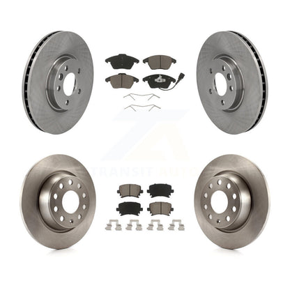 Disc Brake Rotors And Ceramic Pads Front Rear Kit For Volkswagen CC