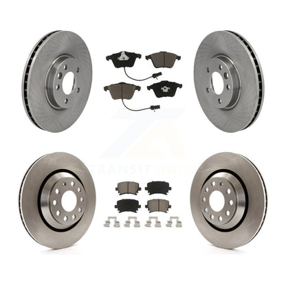 Disc Brake Rotors And Ceramic Pads Front Rear Kit For Volkswagen CC