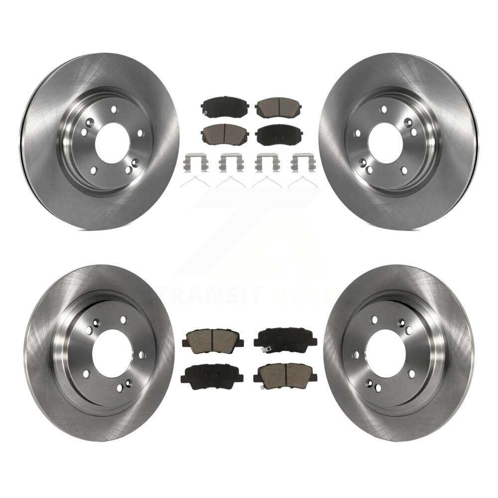 Disc Brake Rotors And Ceramic Pads Front Rear Kit For Kia Optima