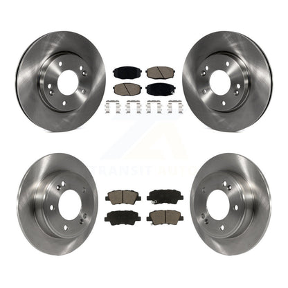 Brake Rotor & Ceramic Pad Front Rear Kit For Kia Hyundai Kona Forte Soul Elantra