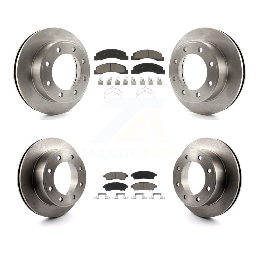 Brake Rotor & Ceramic Pad Front Rear Kit For Ford F-250 Super Duty Excursion 4WD