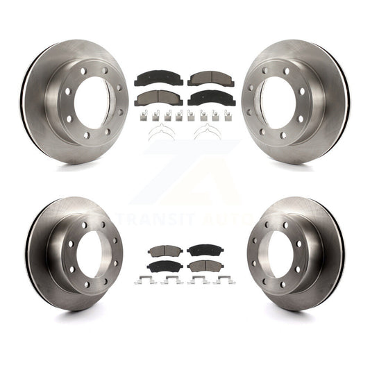 Brake Rotor & Ceramic Pad Front Rear Kit For Ford F-250 Super Duty Excursion 4WD