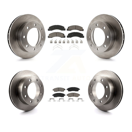 Brake Rotor & Ceramic Pad Front Rear Kit For Ford F-250 Super Duty Excursion 4WD