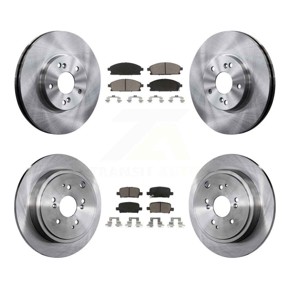 Disc Brake Rotors And Ceramic Pads Front Rear Kit For 2003-2006 Acura MDX