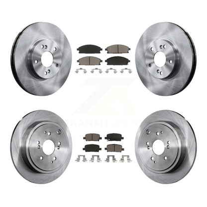 Disc Brake Rotors And Ceramic Pads Front Rear Kit For 2003-2006 Acura MDX