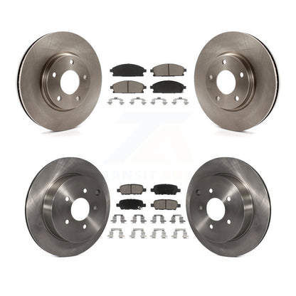 Disc Brake Rotors And Ceramic Pads Front Rear Kit For 2004-2009 Nissan Quest