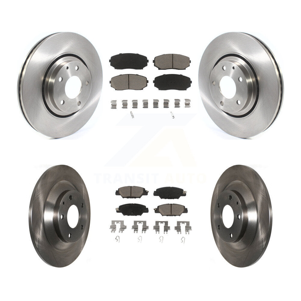 Brake Rotor And Ceramic Pad Front Rear Kit For 2019-2022 Mazda CX-5 Turbocharged