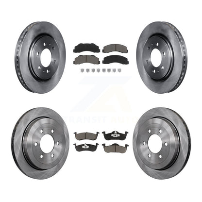 Brake Rotor And Ceramic Pad Front Rear Kit For Ford Expedition Lincoln Navigator