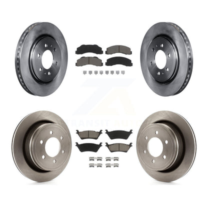 Disc Brake Rotors And Ceramic Pads Front Rear Kit For Ford F-150