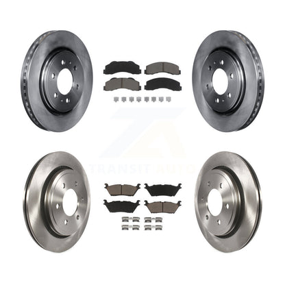 Disc Brake Rotors And Ceramic Pads Front Rear Kit For Ford F-150