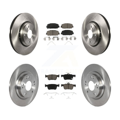Disc Brake Rotors And Ceramic Pads Front Rear Kit For Honda Civic