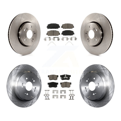 Disc Brake Rotors And Ceramic Pads Front Rear Kit For 2013-2018 Acura RDX