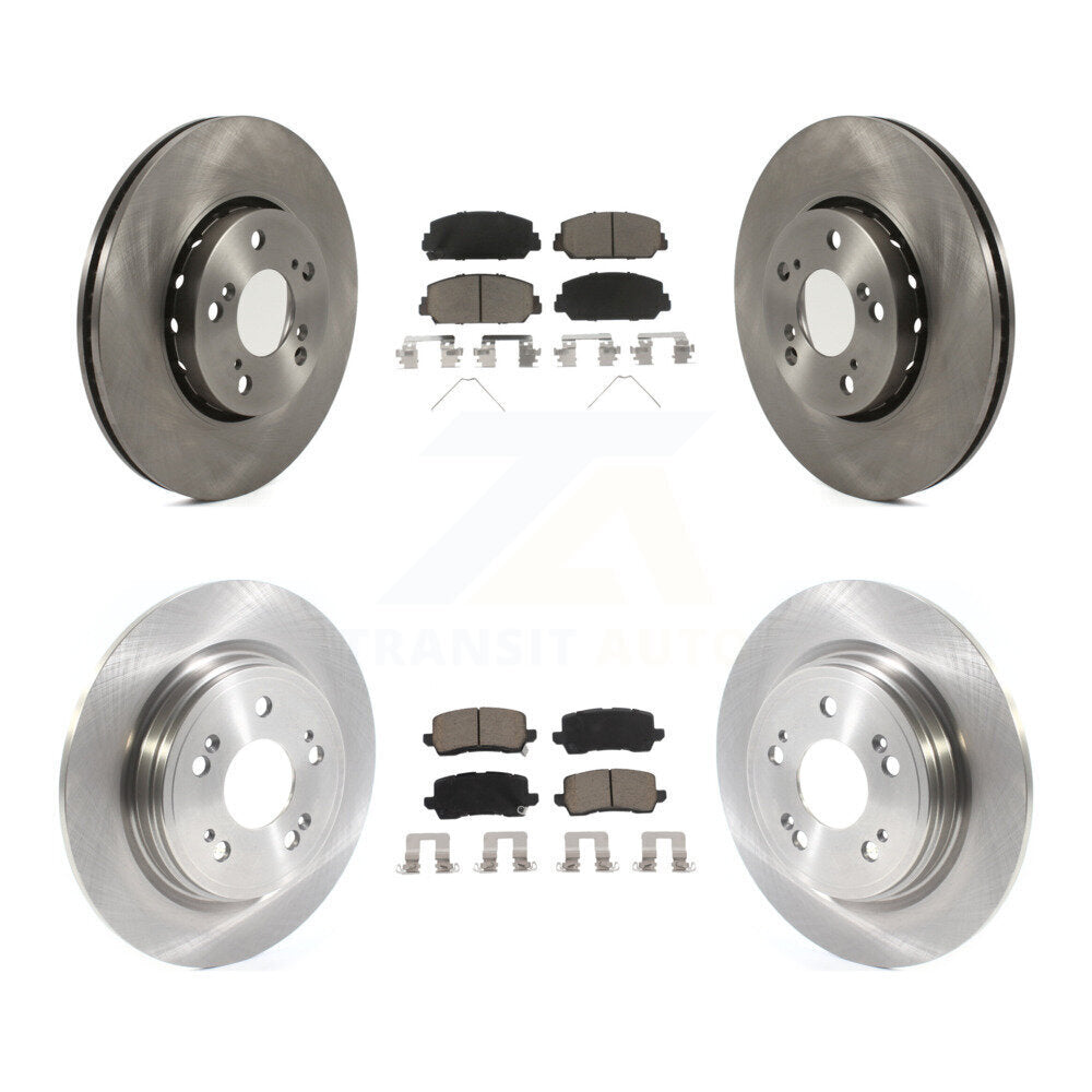 Disc Brake Rotors And Ceramic Pads Front Rear Kit For Acura RLX