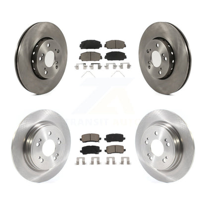 Disc Brake Rotors And Ceramic Pads Front Rear Kit For Acura RLX