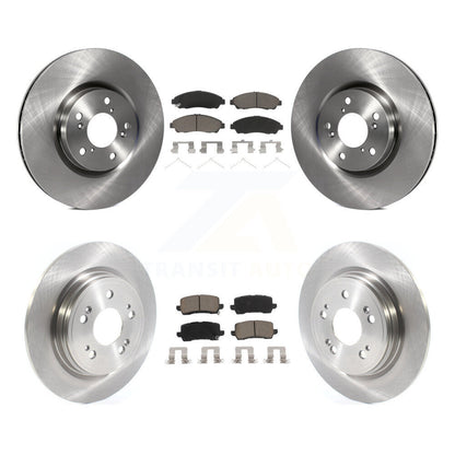 Brake Rotor & Ceramic Pad Front Rear Kit For 14-20 Acura RLX Sport Hybrid SH-AWD