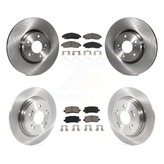 Brake Rotor & Ceramic Pad Front Rear Kit For 14-20 Acura RLX Sport Hybrid SH-AWD