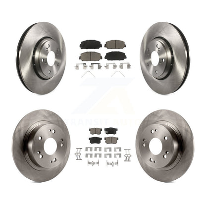 Disc Brake Rotors And Ceramic Pads Front Rear Kit For 2017-2022 Acura ILX