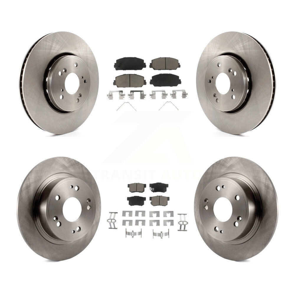 Disc Brake Rotors And Ceramic Pads Front Rear Kit For 2016 Acura ILX