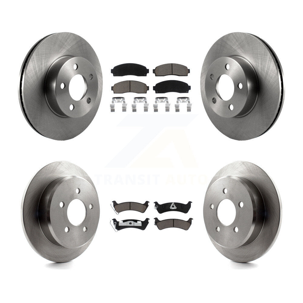 Disc Brake Rotor And Ceramic Pad Front Rear Kit For Ford Explorer Sport Trac 4WD