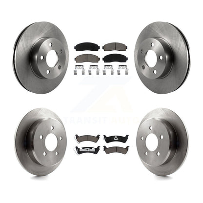 Disc Brake Rotor And Ceramic Pad Front Rear Kit For Ford Explorer Sport Trac 4WD