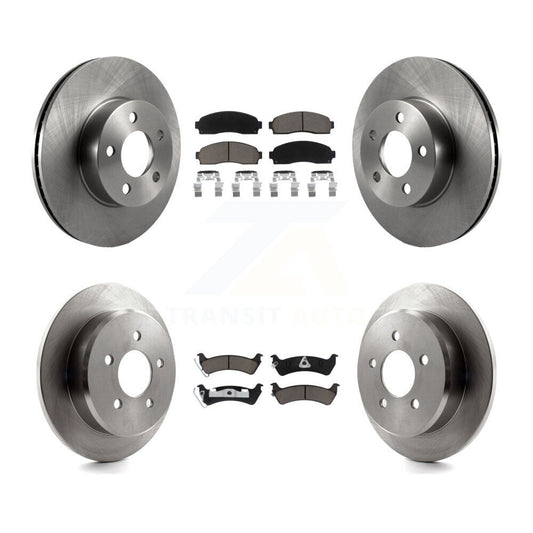 Disc Brake Rotor And Ceramic Pad Front Rear Kit For Ford Explorer Sport Trac 4WD