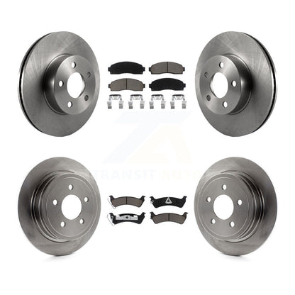 Disc Brake Rotor And Ceramic Pad Front Rear Kit For Ford Explorer Sport Trac 4WD