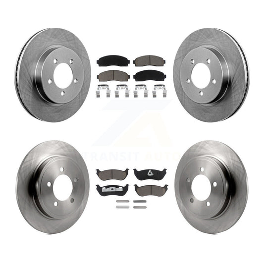 Brake Rotor And Ceramic Pad Front Rear Kit For Ford Explorer Mercury Mountaineer