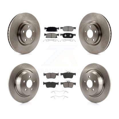 Disc Brake Rotors And Ceramic Pads Front Rear Kit For Lincoln Continental