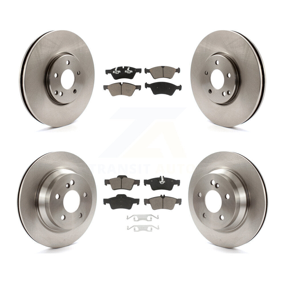 Disc Brake Rotors And Ceramic Pads Front Rear Kit For Mercedes-Benz E550 AWD