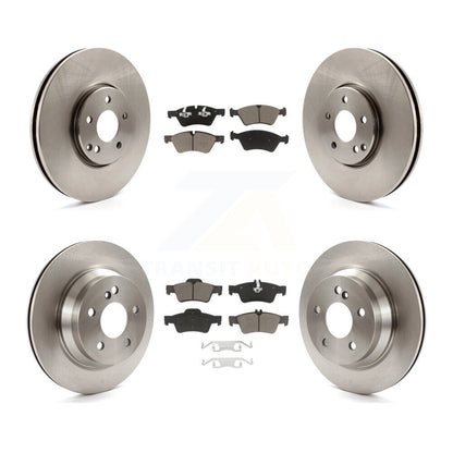 Disc Brake Rotors And Ceramic Pads Front Rear Kit For Mercedes-Benz E550 AWD