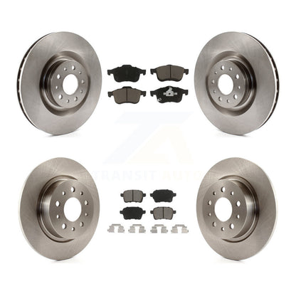 Disc Brake Rotors And Ceramic Pads Front Rear Kit For 2014-2020 Fiat 500L