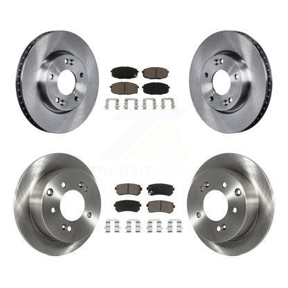 Disc Brake Rotors And Ceramic Pads Front Rear Kit For Kia Forte Koup Forte5