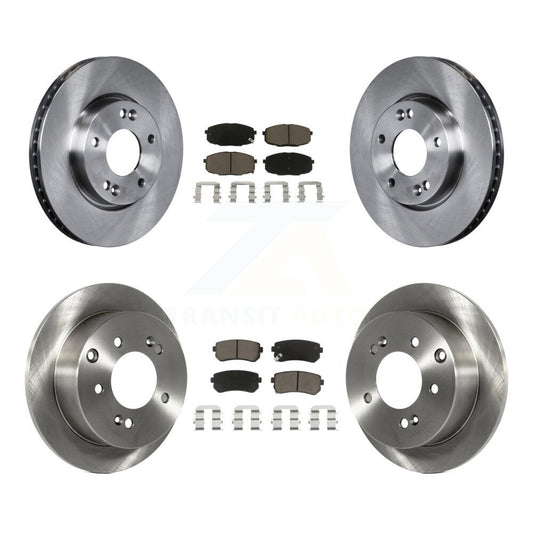 Disc Brake Rotors And Ceramic Pads Front Rear Kit For Kia Forte Koup Forte5