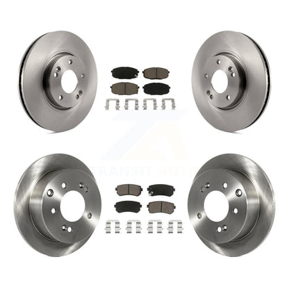 Disc Brake Rotors And Ceramic Pads Front Rear Kit For Kia Forte Koup Forte5
