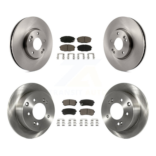 Disc Brake Rotors And Ceramic Pads Front Rear Kit For Kia Forte Koup Forte5