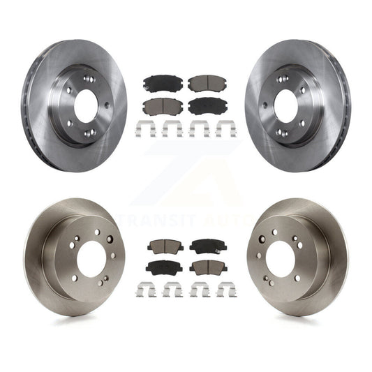 Brake Rotor & Ceramic Pad Front Rear Kit For Hyundai Elantra Sedan From 03 23 10